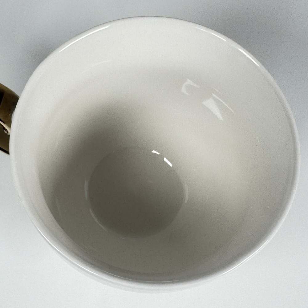Nanette Lepore Dog Mom Porcelain Coffee Mug White Gold Handle New - Picture 12 of 14